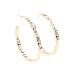 Gold hoop earrings